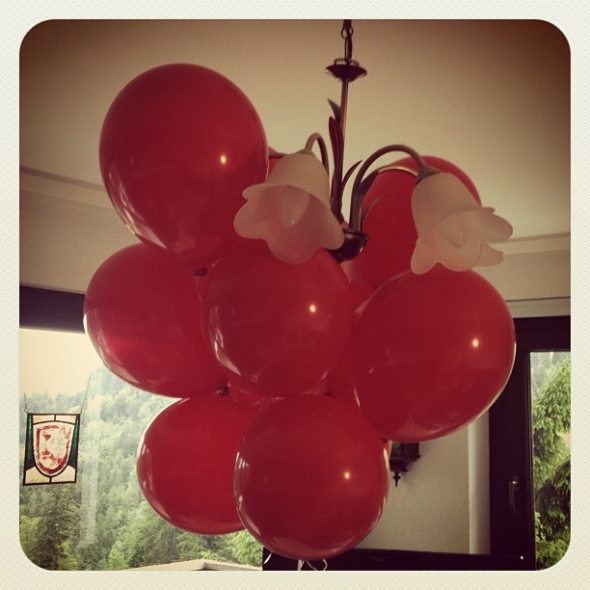 Red Helium Balloons