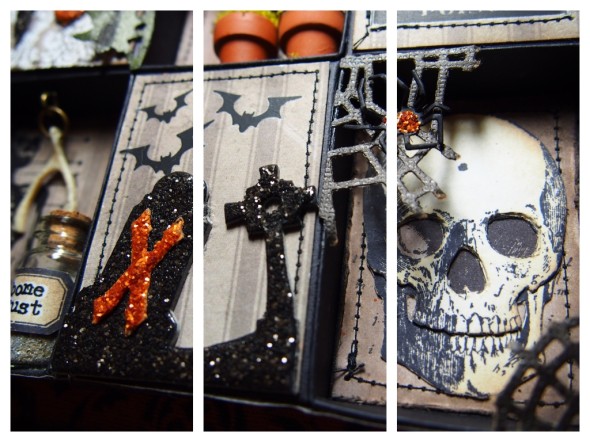 Tim Holtz Matchbox Halloween Collage