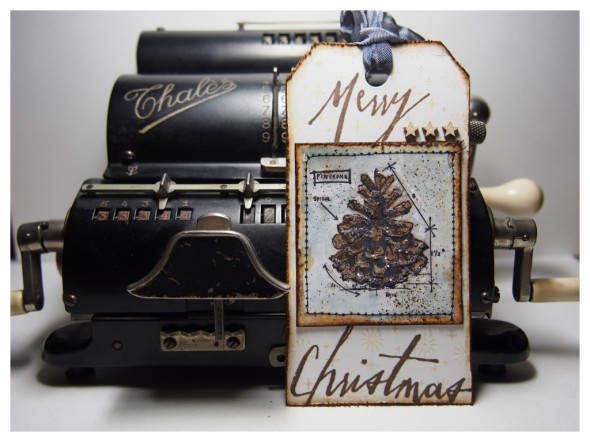 Tim Holtz Blueprints Christmas Tags