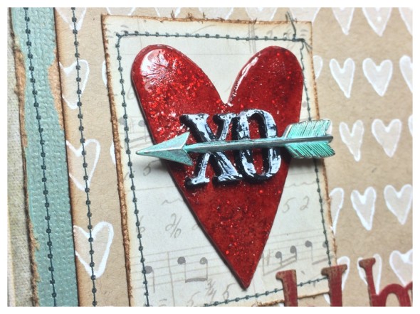 Tim Holtz Valentines Card