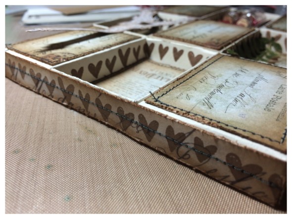 Tim Holtz Matchbox Valentines Collage