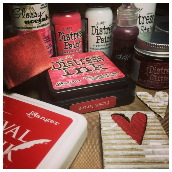 Tim Holtz Matchbox Valentines Collage