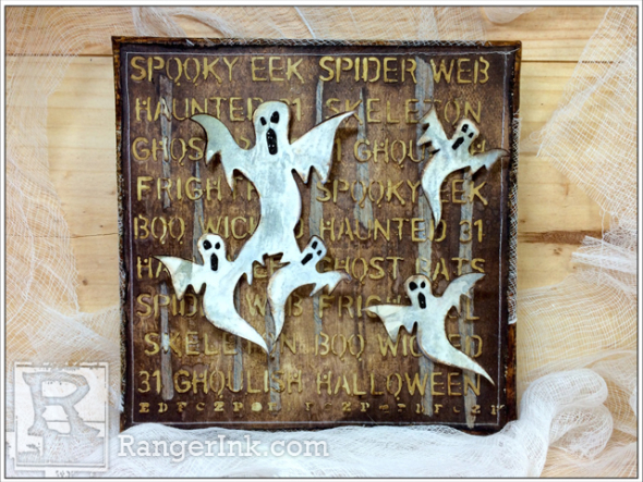 iGirlZoe: Ghostly Halloween Mixed Media Canvas