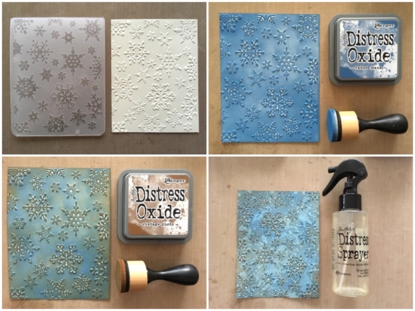 Stamps and Stencils : Distress Oxide on Canvas Tutorial