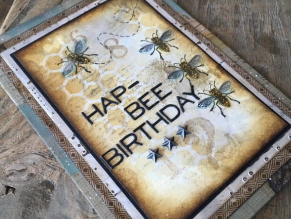 iGirlZoe: Tim Holtz, Entomology stamps, 3D foundry texture fades, aphanumeric thinlits, sizzix, stampers anonymous, ranger ink, idea-ology