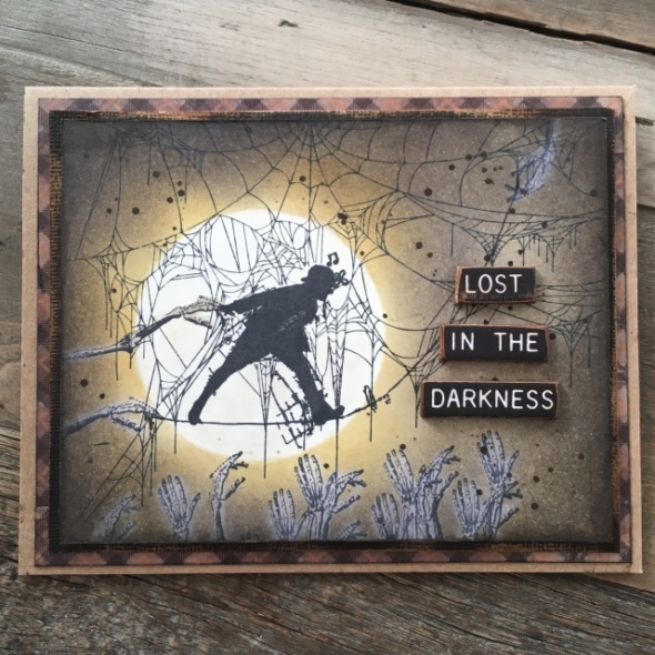 iGirlZoe: Tim Holtz Lost in the Darkness Halloween Card