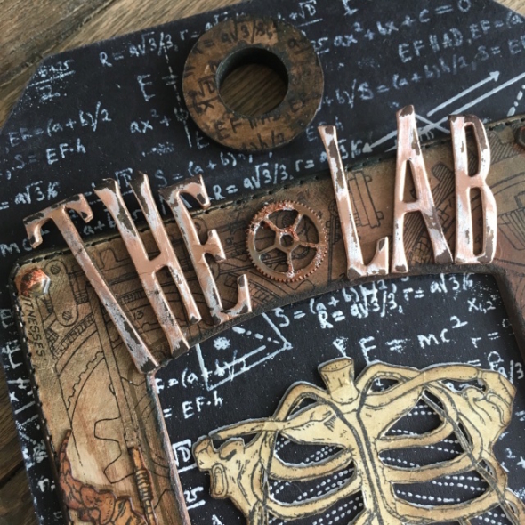 iGirlZoe: The Lab Tim Holtz stampers anonymous stamps weird science sizzix voltage die