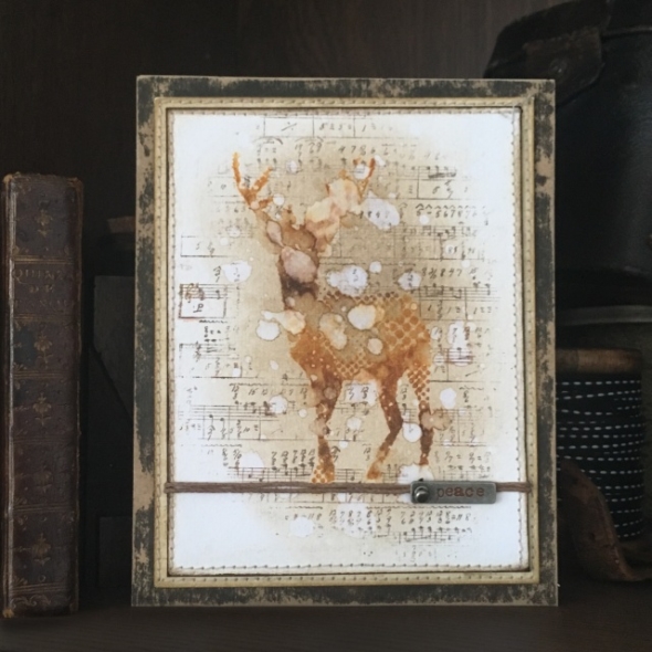 iGirlZoe: Tim Holtz stampers anonymous holiday stamps modern christmas deer