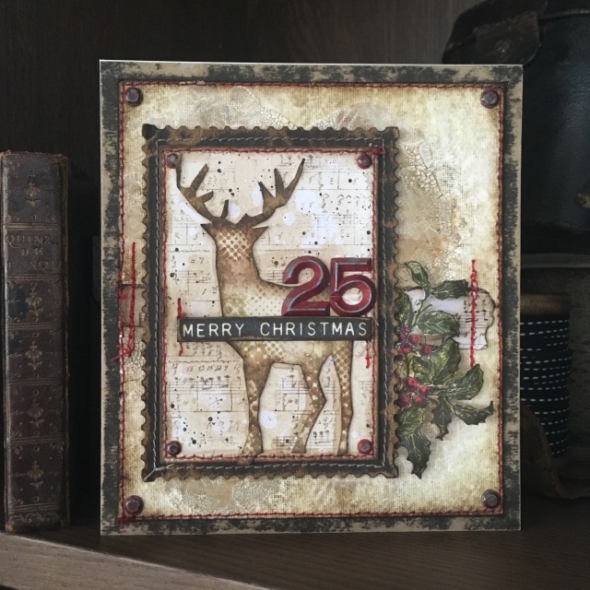 iGirlZoe: Tim Holtz stampers anonymous holiday stamps modern christmas deer