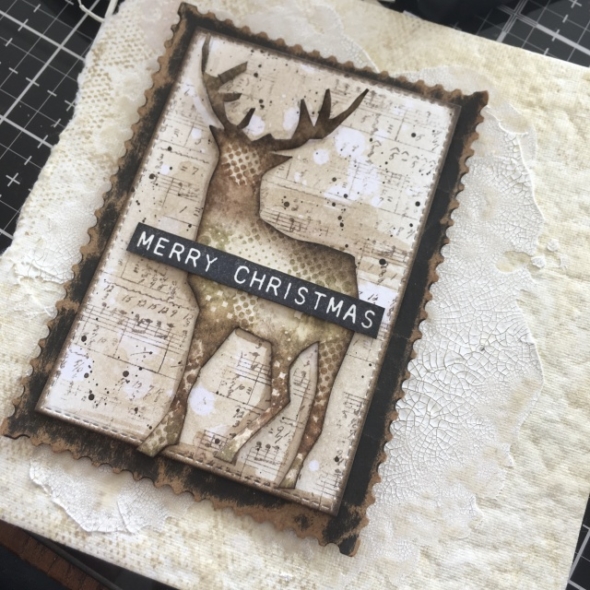 iGirlZoe: Tim Holtz stampers anonymous holiday stamps modern christmas deer