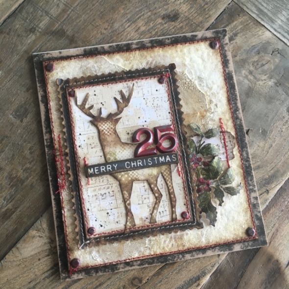iGirlZoe: Tim Holtz stampers anonymous holiday stamps modern christmas deer