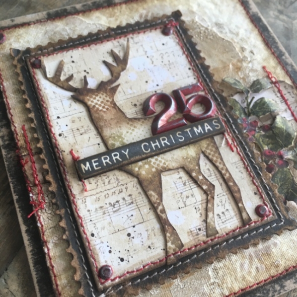 iGirlZoe: Tim Holtz stampers anonymous holiday stamps modern christmas deer