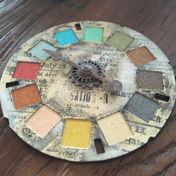 igirlzoe: Tim Holtz Distress Embossing Glaze Ranger Ink Sizzix Picture Wheel Swatch Spinner