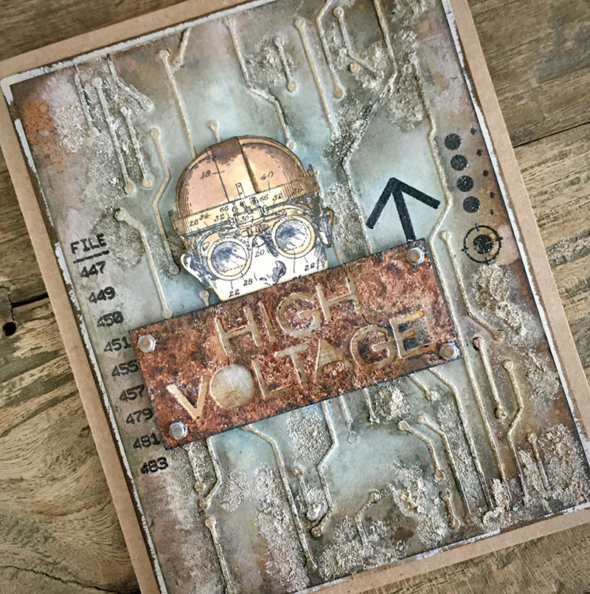 igirlzoe: Tim Holtz circuit stencil inventor stamps distress grit-paste distress texture paste distress crayons