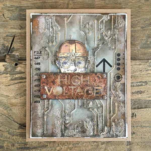 igirlzoe: Tim Holtz circuit stencil inventor stamps distress grit-paste distress texture paste distress crayons