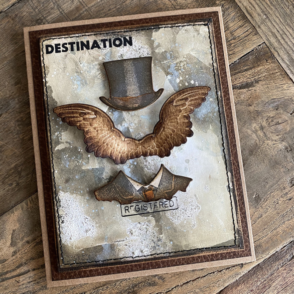 igirlzoe: tim holtz sizzix winged 3D impresslits distinguished framelits dies stampers anonymous