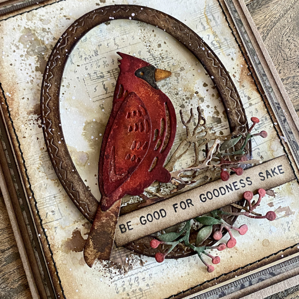 igirlzoe: tim holtz sizzix feathered cardinal thinlits simon says stamp diecember 