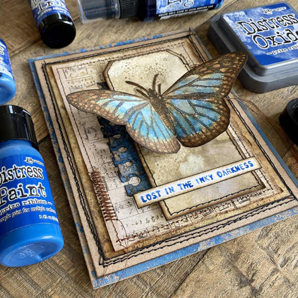 igirlzoe: tim holtz prize ribbon distress ranger ink