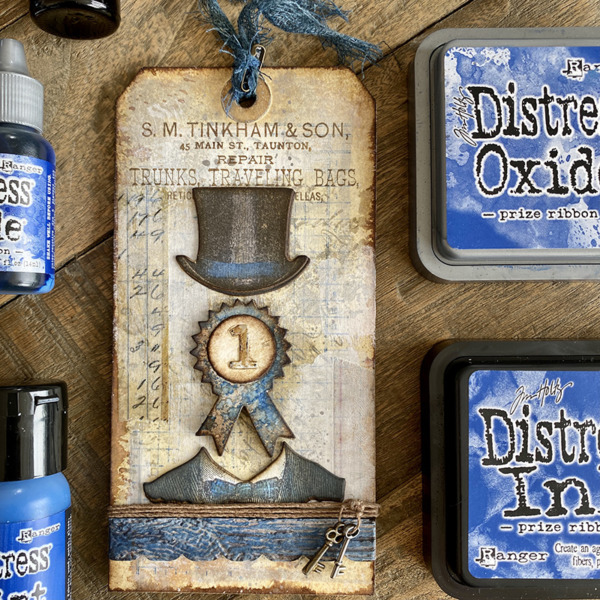 igirlzoe: tim holtz prize ribbon distress ranger ink