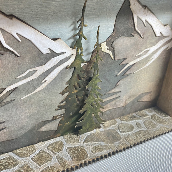 igirlzoe: tim holtz sizzix mountain top tall pines paper village 2 thinlits dies