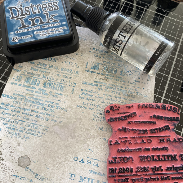 igirlzoe: tim holtz uncharted mariner distress ranger ink