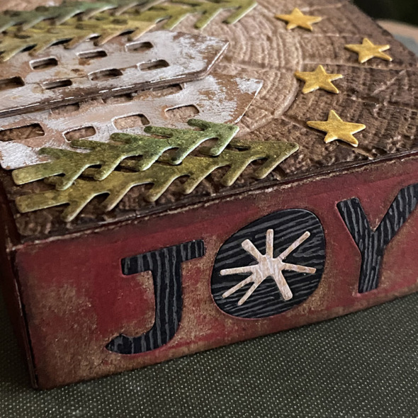 igirlzoe: tim holtz sizzix christmas tree ring 3D christmas cutouts layered tags curio box