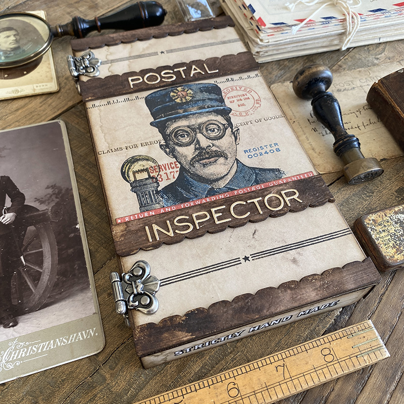 Tim Holtz 7X8.5 Cling Stamps: The Inspector, by Stampers