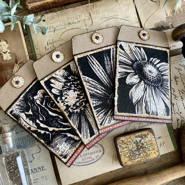 igirlzoe: tim holtz stampers anonymous 2023 collection bold botanicals tiny prints