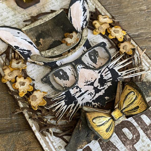 igirlzoe: tim holtz hipster bunny stamps tailored dies brushstroke flowers mini dies