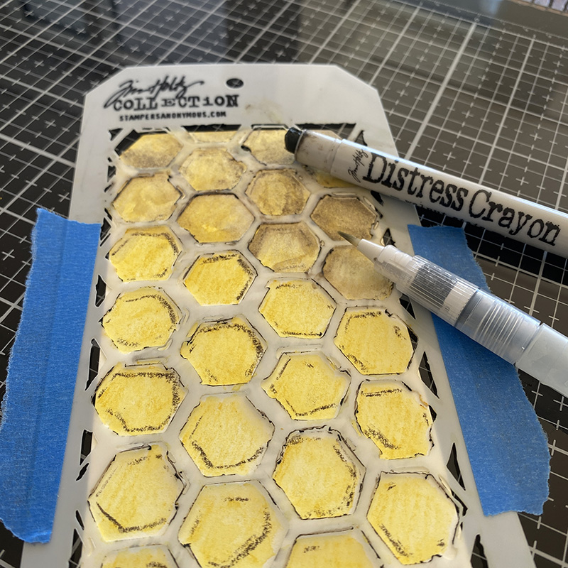 Tim Holtz Stampers Anonymous - Hex Stencil